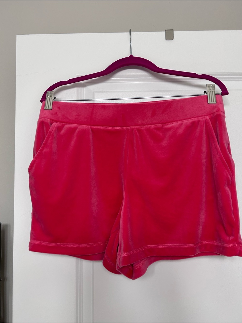 Juicy Couture Velour Shorts Medium Watermelon